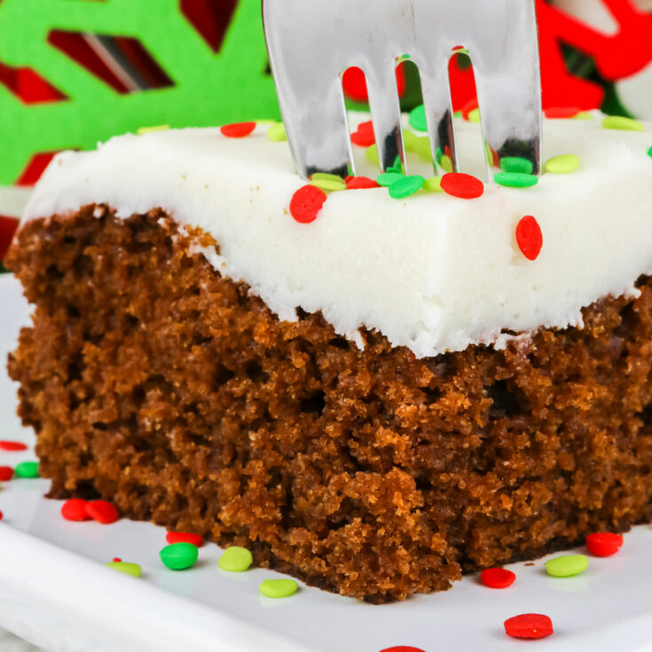 Gingerbread Cake Cream Cheese Frosting - Jessie Sheehan Bakes