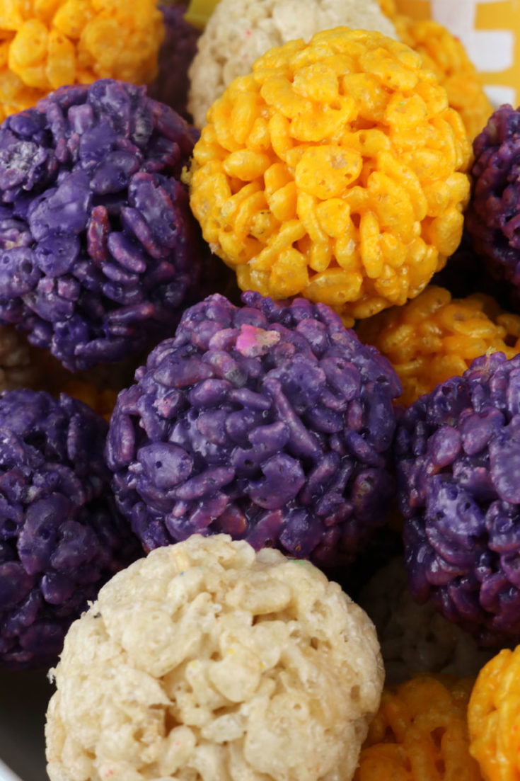 Minnesota Vikings Rice Krispie Bites