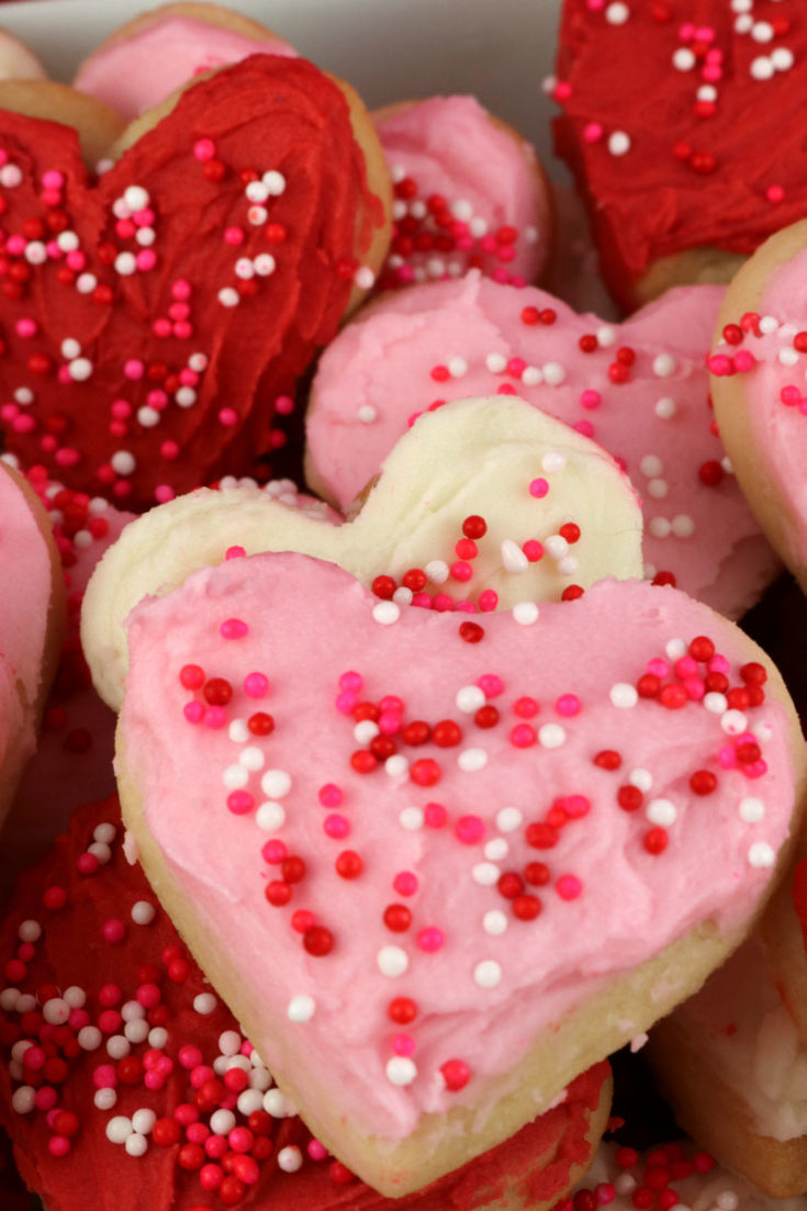 Valentine S Heart Sugar Cookie Bites Two Sisters