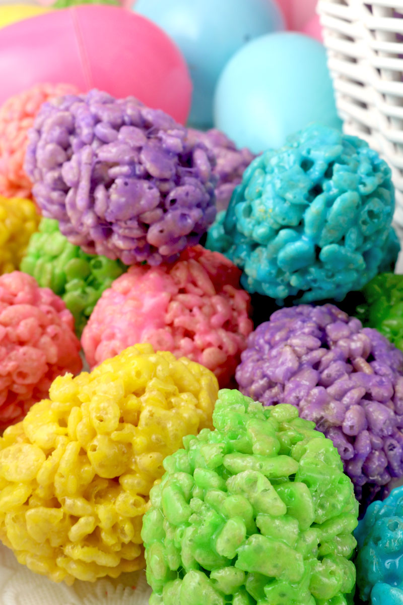 Mini Rice Krispie Easter Eggs - Two Sisters