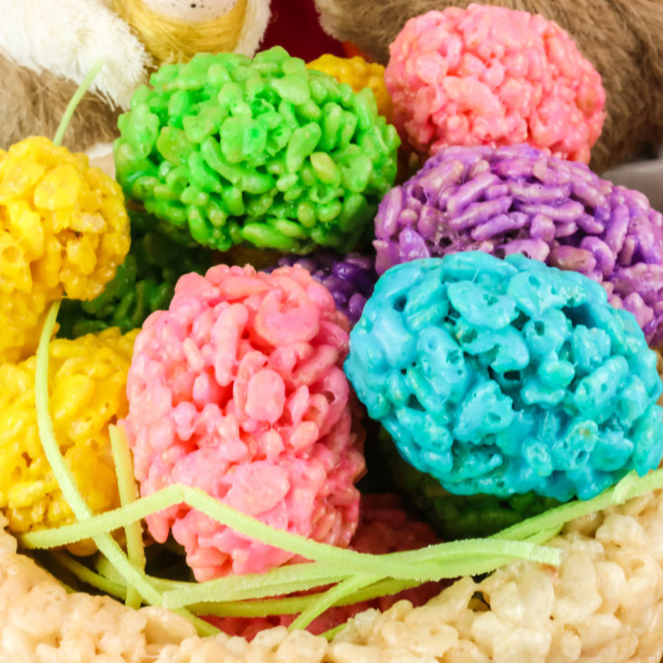 Mini Rice Krispie Easter Eggs 