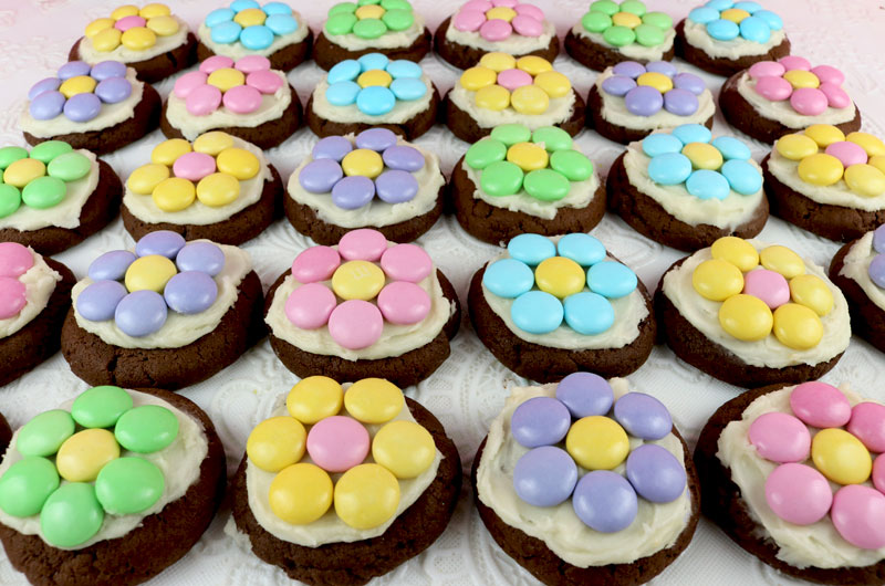 Springtime Flower Cookie Bites - Two Sisters