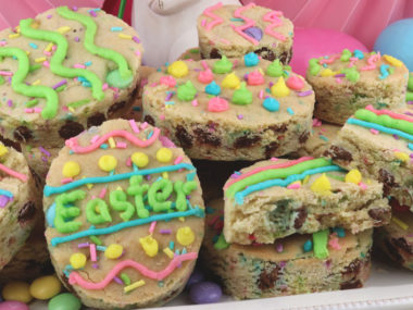 Easter M&M Sugar Cookie Bars