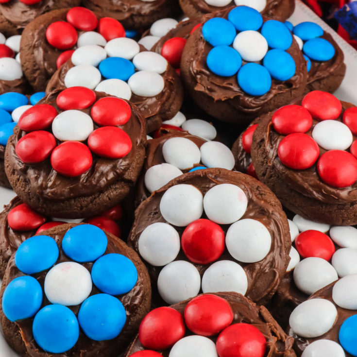 4th of July Chocolate Cookies