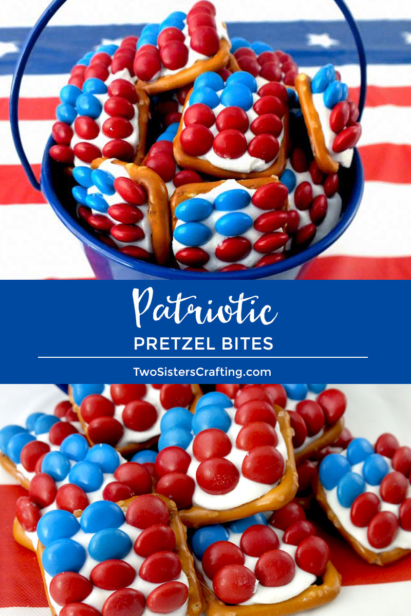 Patriotic Pretzel Bites - Two Sisters
