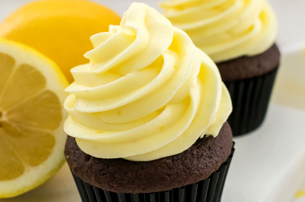 The Best Lemon Cream Cheese Frosting - Two Sisters