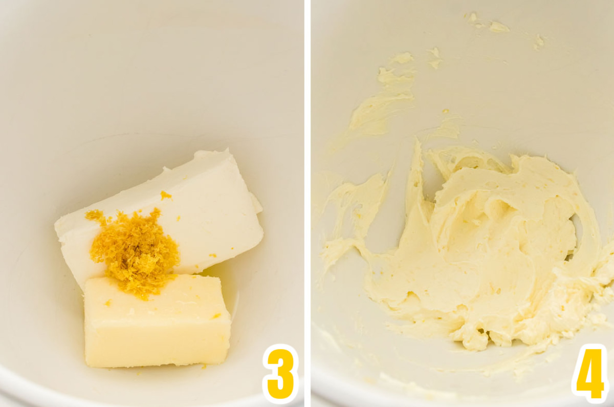 The Best Lemon Cream Cheese Frosting - Two Sisters