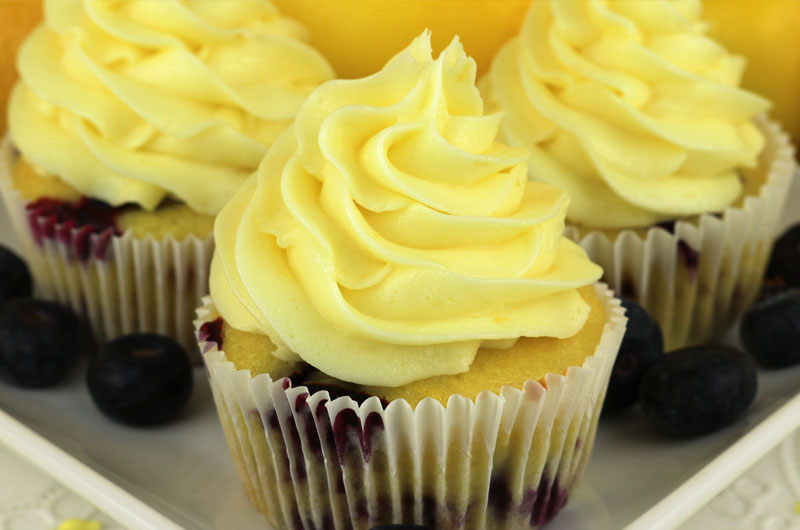 Lemon Blueberry Cupcakes With Lemon Buttercream Frosting Two Sisters