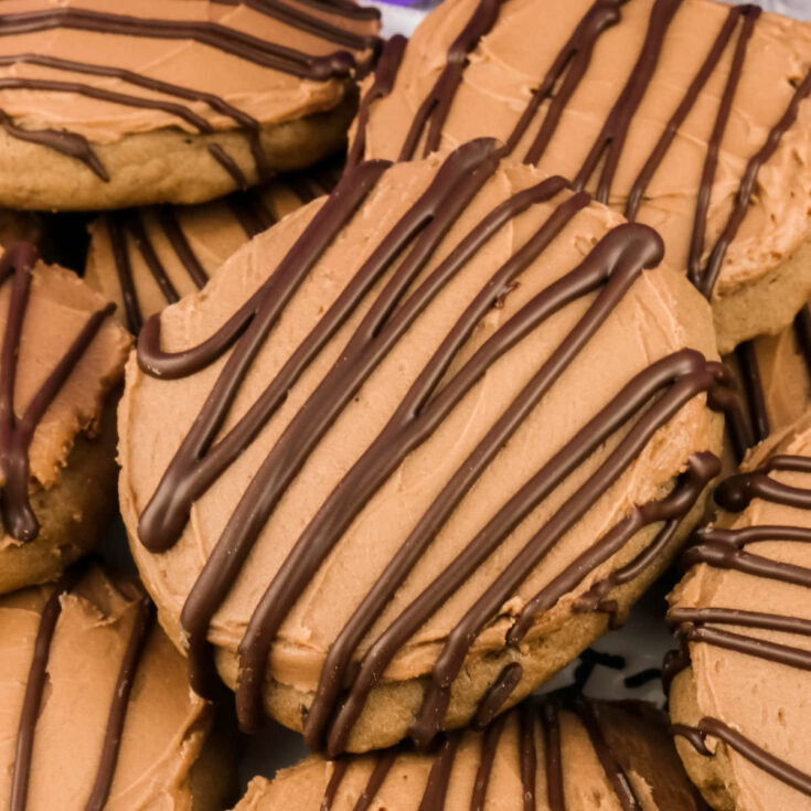 Coffee Cookies with Mocha Buttercream Frosting