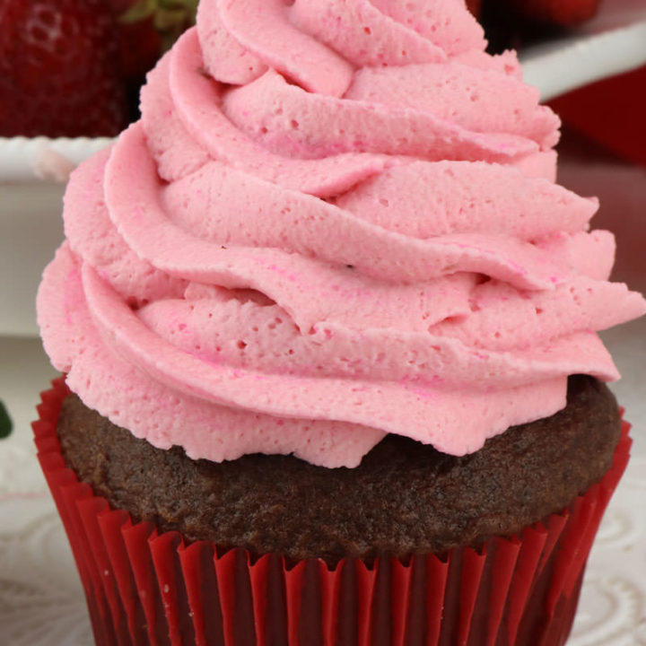 Strawberry Whipped Cream Frosting - Two Sisters