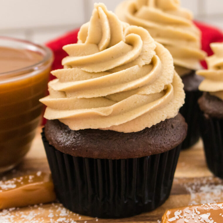 The Best Salted Caramel Buttercream Frosting - Two Sisters