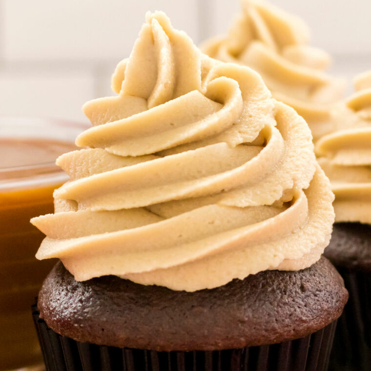 The Best Caramel Buttercream Frosting - Two Sisters