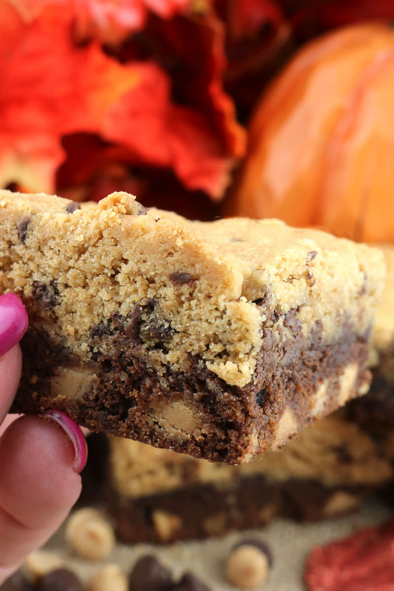 Peanut Butter Brookies - Two Sisters