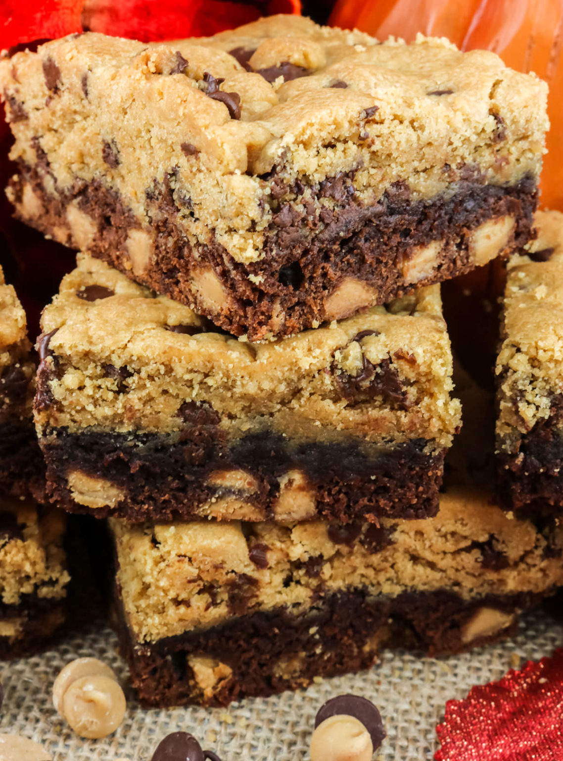 Peanut Butter Brookies - Two Sisters