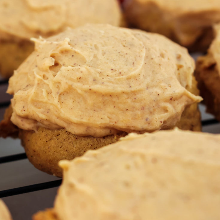 Pumpkin Cookies with Pumpkin Spice Frosting