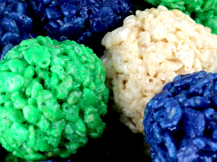 Seattle Seahawks Rice Krispie Bites - Two Sisters