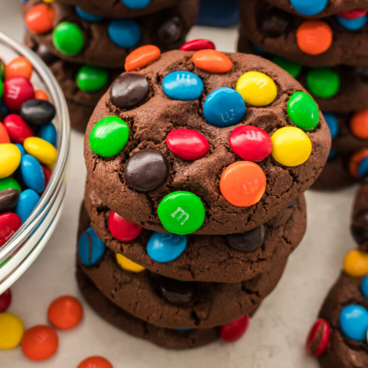 Chocolate M&M Cookies