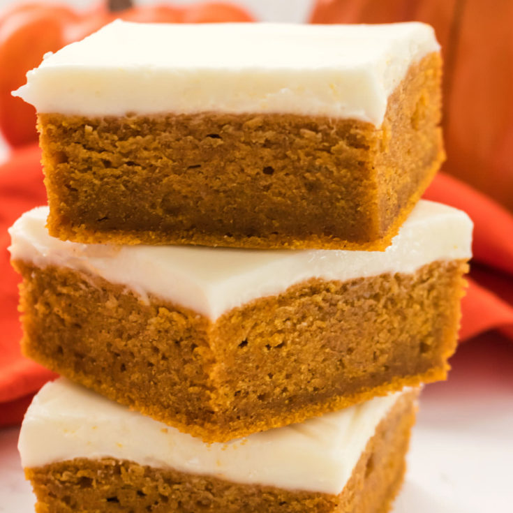 Pumpkin Bars with Cream Cheese Frosting