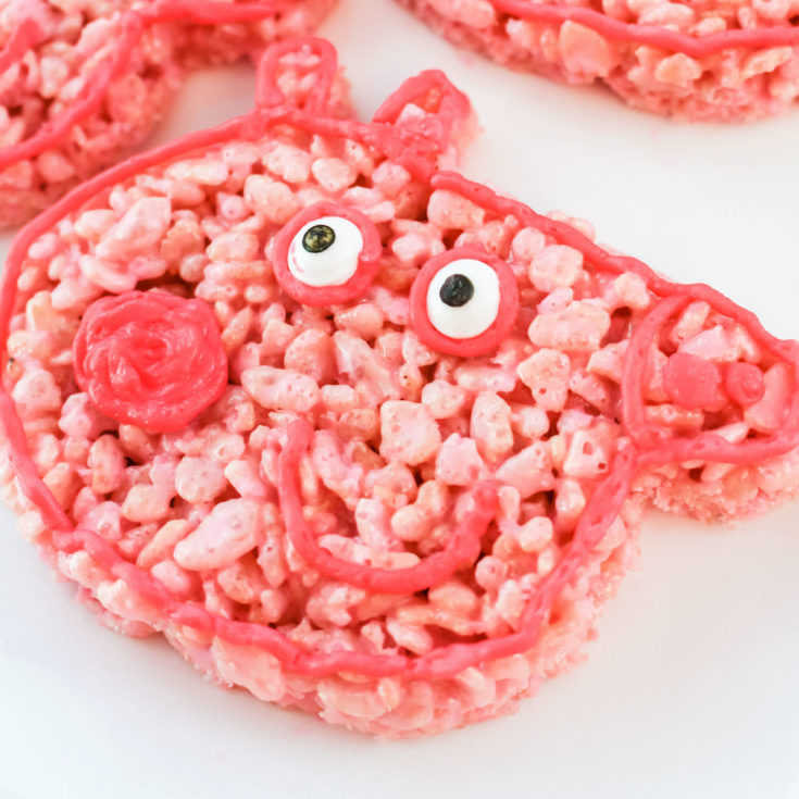 Peppa Pig Rice Krispie Treats