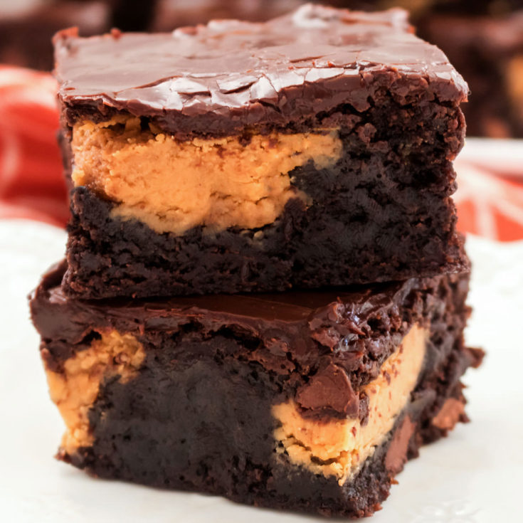 Peanut Butter Swirl Brownies