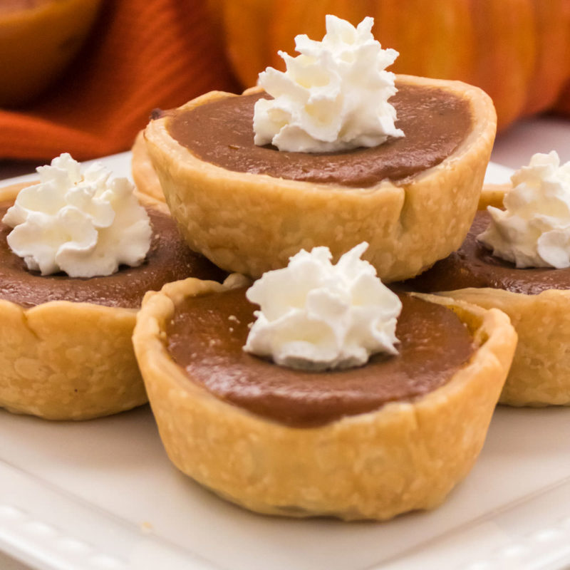 Mini Pumpkin Pies - Two Sisters