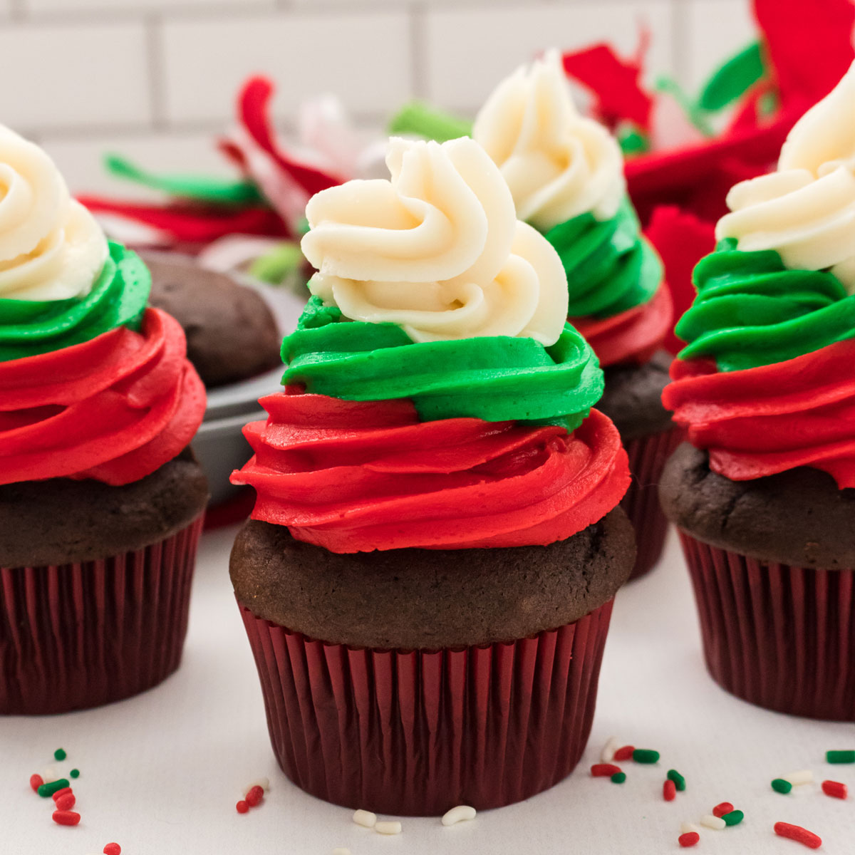 Easy Christmas Cupcakes