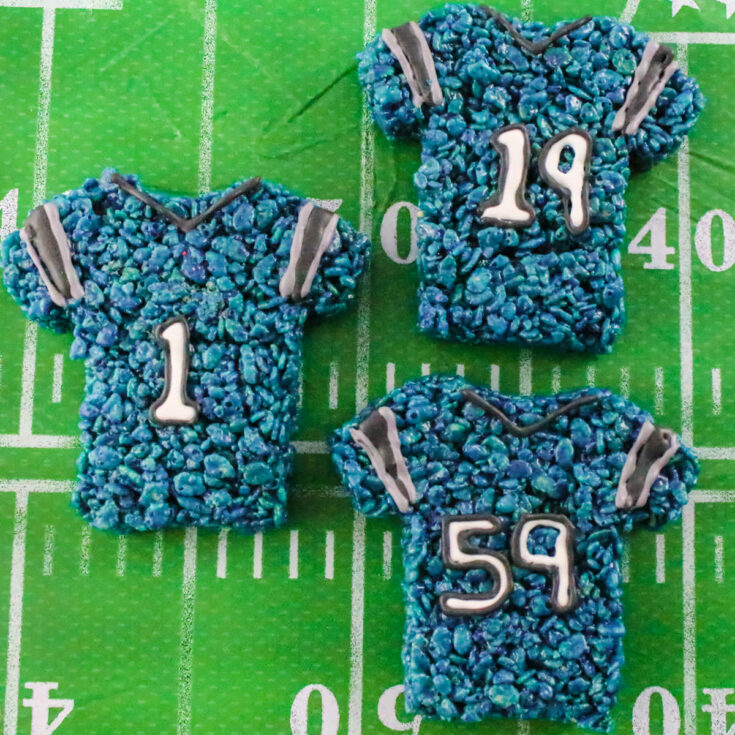 Carolina Panthers Rice Krispie Treats - Two Sisters