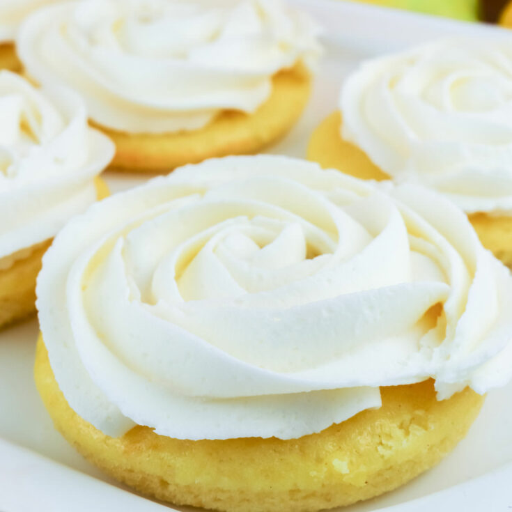 Mini Lemon Drop Cakes {Topped With a Lemon Glaze!}